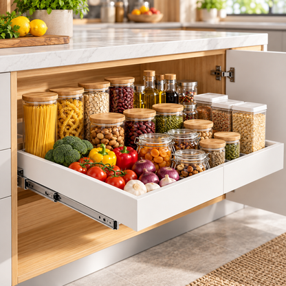 🍳 Expandable Cookware Organizer | Adjustable Kitchen Storage Rack