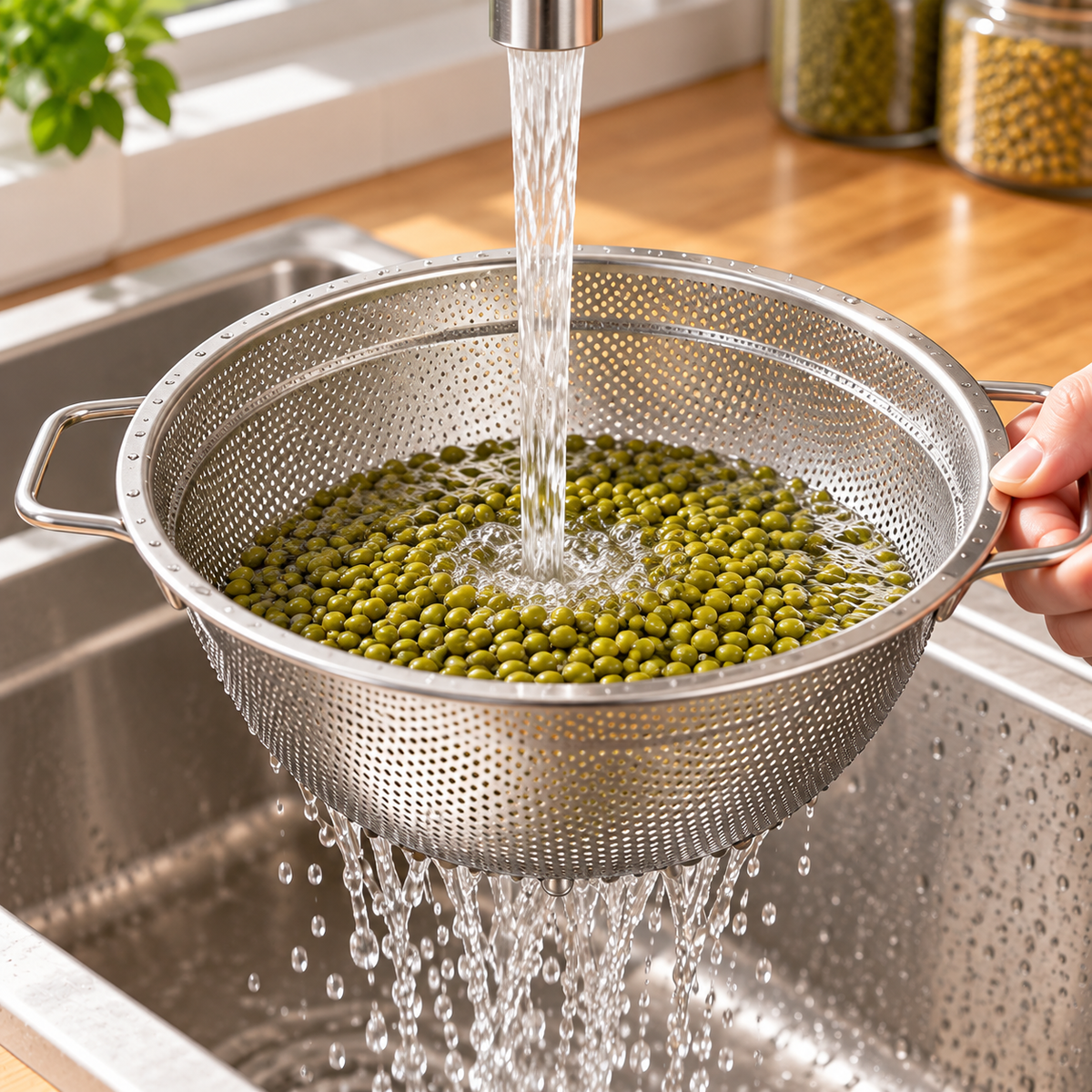 🥗 Stainless Steel Colander | Fine-Mesh Kitchen Strainer | Everyday Food Prep