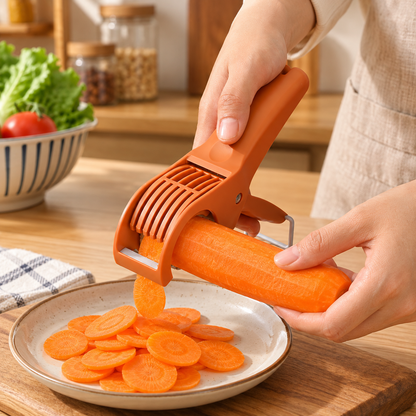 🥕 Vegetable Slicer | Sharp Stainless Steel Blades | Fast Effortless Food Prep