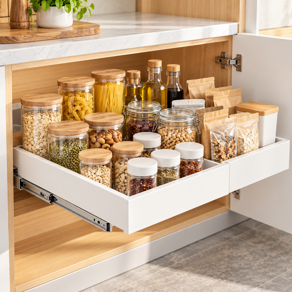 🍳 Expandable Cookware Organizer | Adjustable Kitchen Storage Rack