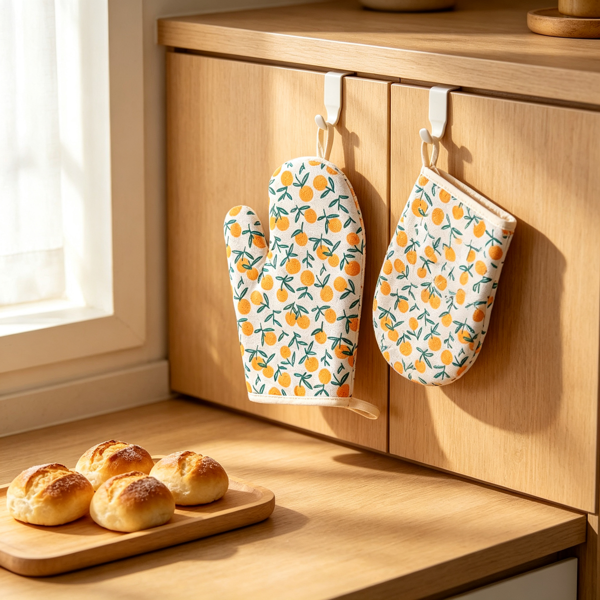 🔥 Heat-Resistant Oven Mitt | Soft Insulated Fabric | Everyday Kitchen Cooking