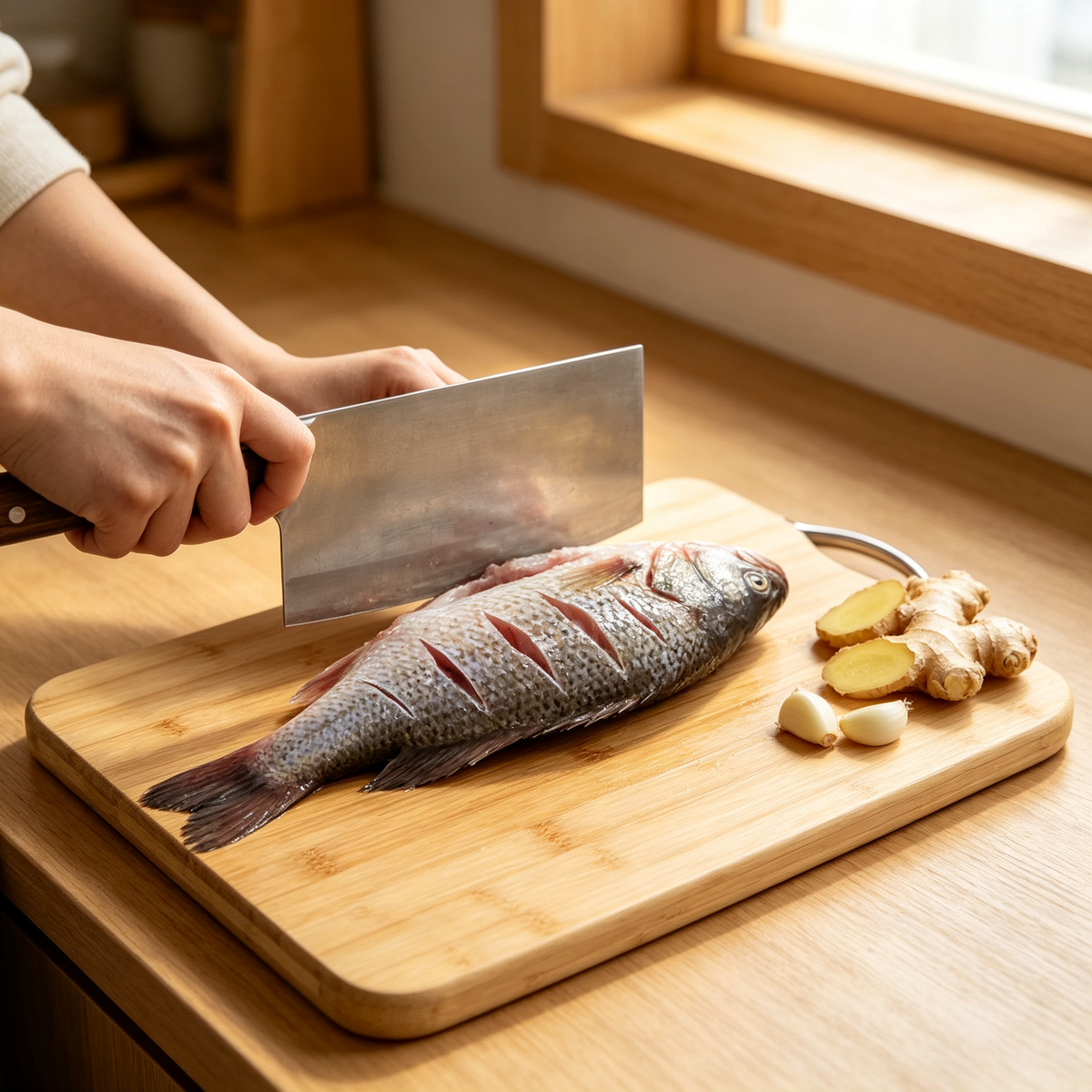 🔪 Bamboo Cutting Board | Natural Bamboo Surface | Everyday Kitchen Prep