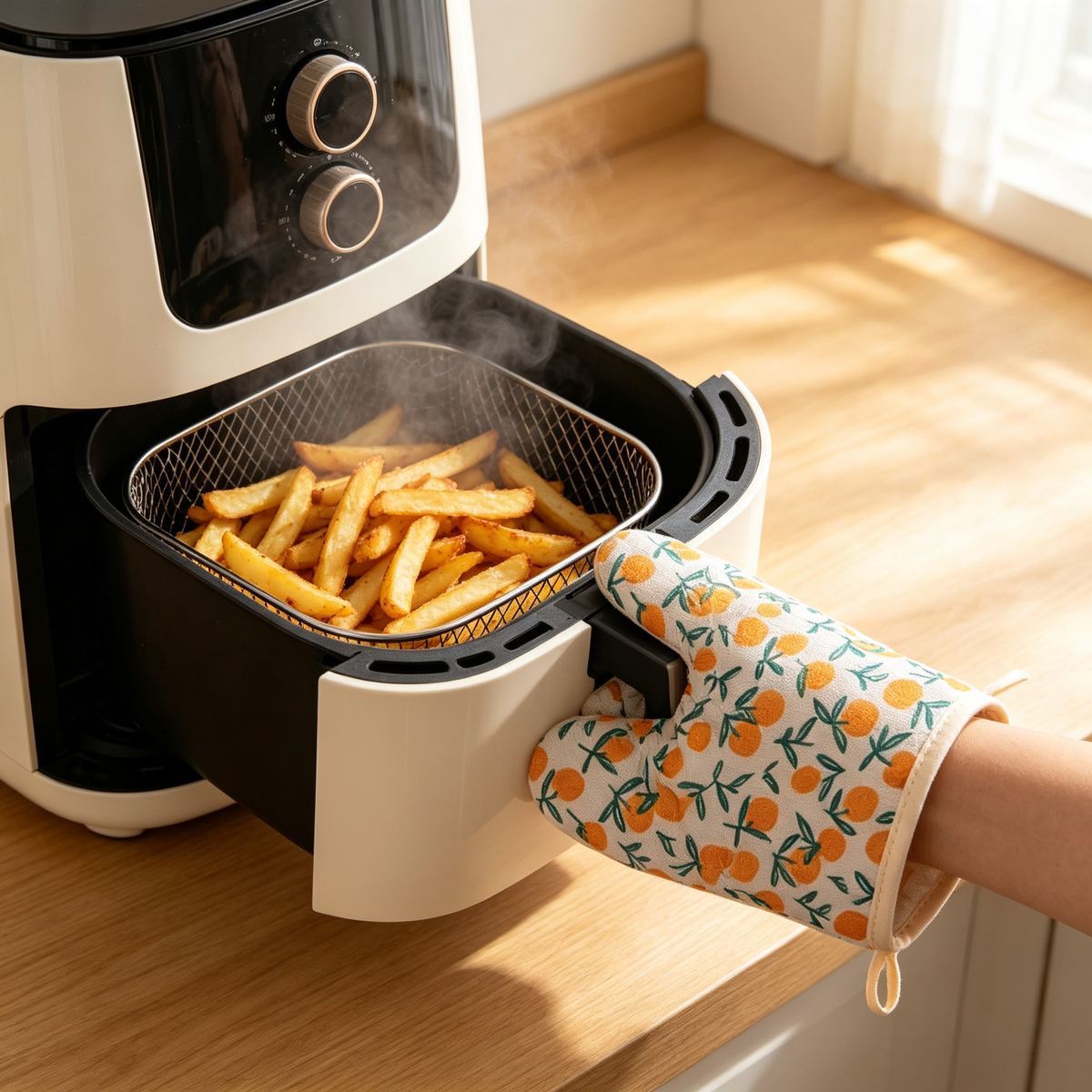 🔥 Heat-Resistant Oven Mitt | Soft Insulated Fabric | Everyday Kitchen Cooking