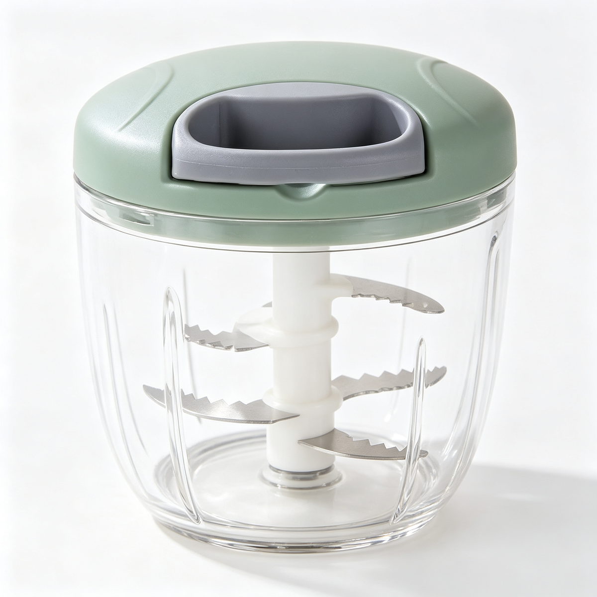 🧄 Manual Garlic Chopper | Stainless Steel Blades | Everyday Kitchen Prep