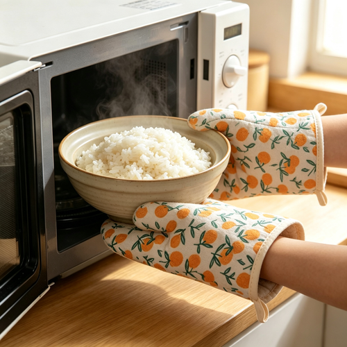 🔥 Heat-Resistant Oven Mitt | Soft Insulated Fabric | Everyday Kitchen Cooking