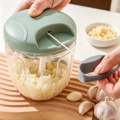 🧄 Manual Garlic Chopper | Stainless Steel Blades | Everyday Kitchen Prep