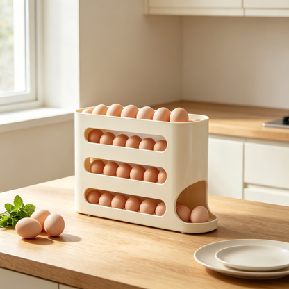 🥚 Egg Organizer | Space-Saving Storage | Fridge & Countertop Use