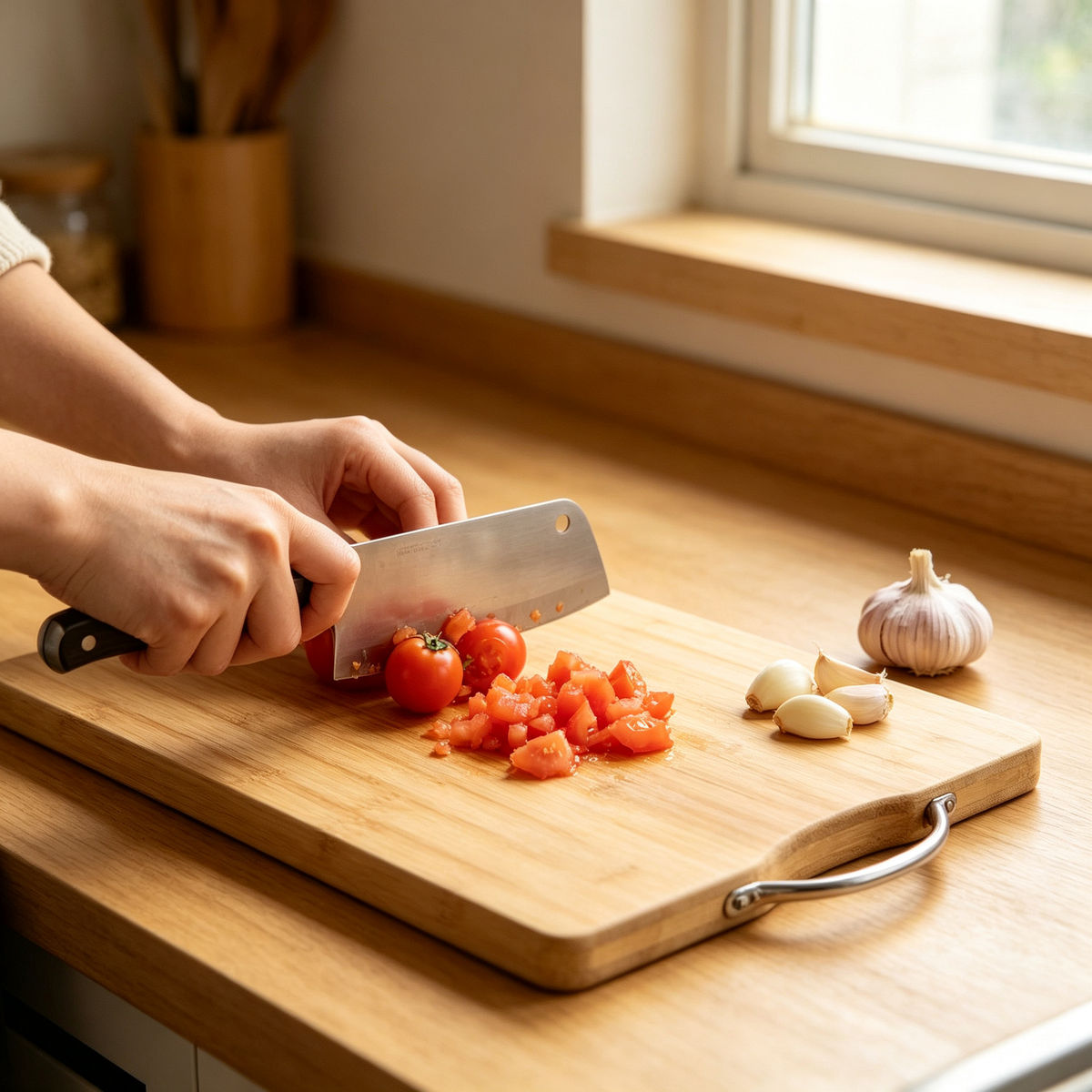 🔪 Bamboo Cutting Board | Natural Bamboo Surface | Everyday Kitchen Prep