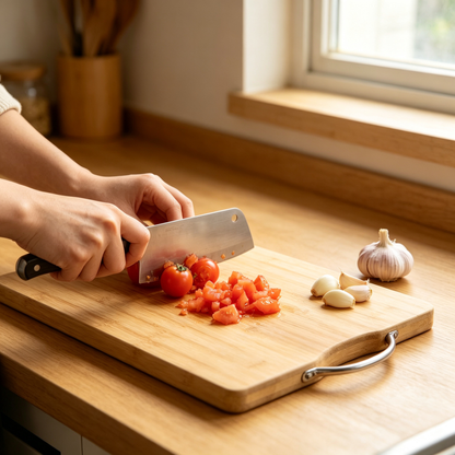 🔪 Bamboo Cutting Board | Natural Bamboo Surface | Everyday Kitchen Prep