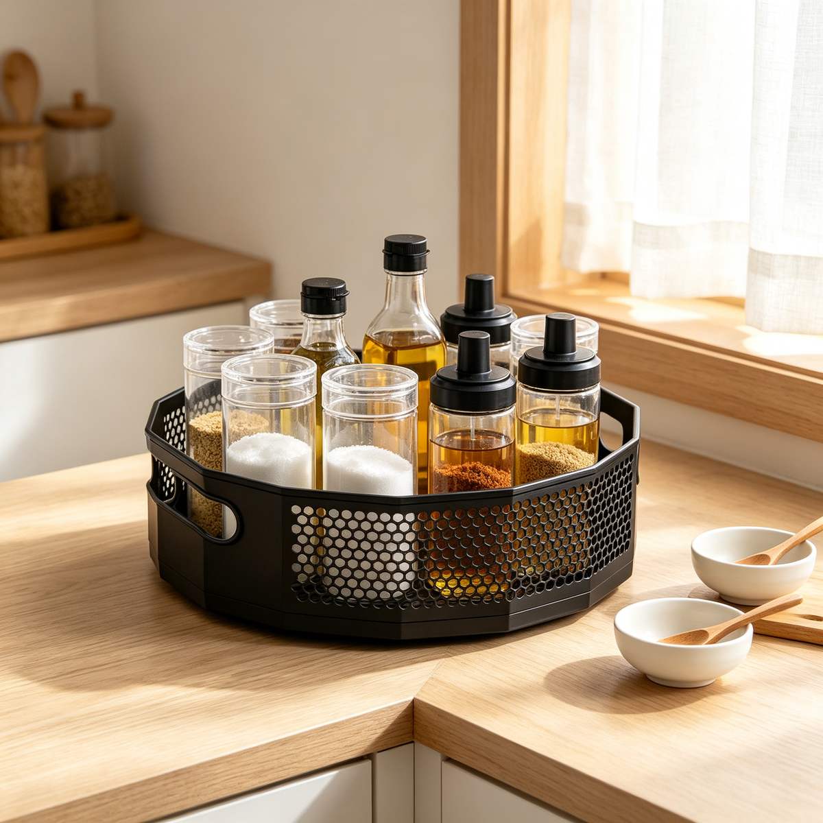 🧂 Rotating Spice Organizer | Space-Saving Kitchen Storage