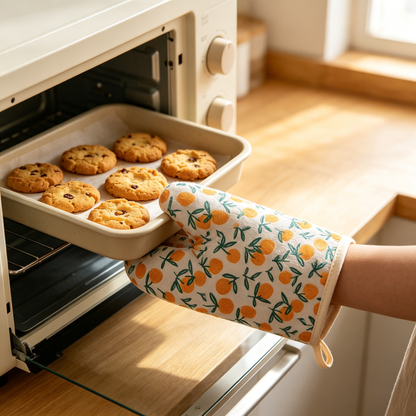 🔥 Heat-Resistant Oven Mitt | Soft Insulated Fabric | Everyday Kitchen Cooking