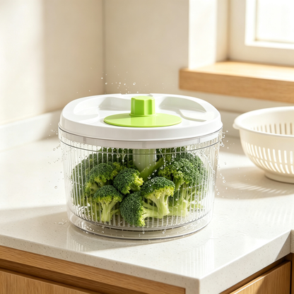🥗 Salad Spinner | Clear Food-Grade Bowl | Everyday Kitchen Prep