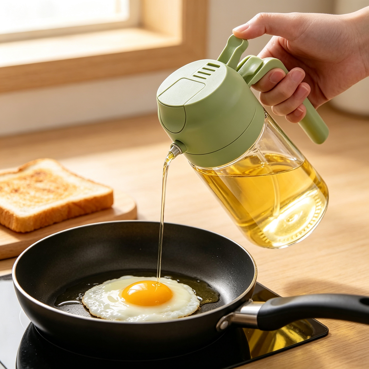 ✨Glass Oil Dispenser | Clear Glass Bottle | Everyday Kitchen Cooking