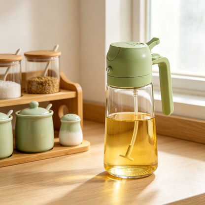 ✨Glass Oil Dispenser | Clear Glass Bottle | Everyday Kitchen Cooking