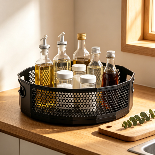 🧂 Rotating Spice Organizer | Space-Saving Kitchen Storage